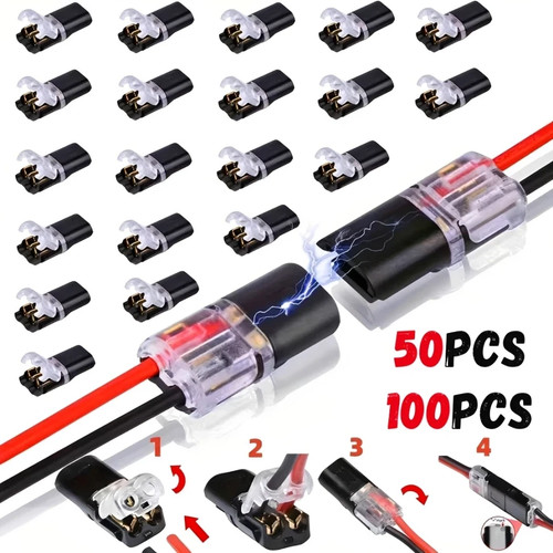 100x 12v draht kabel - 100x, snap
